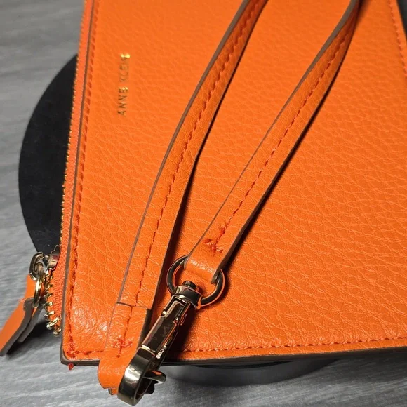 Anne Klein Vibrant Orange Wristlet - Picture 3 of 5